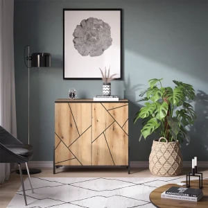 Kommode Hatto Eiche 84 x 80.1 cm livinity®