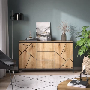 Kommode Hatto Eiche 124 x 69.6 cm livinity®