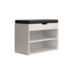 Skobænk Titus Hvid 60 x 45 cm med hylde Vicco