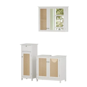Badmöbel-Set Rosario Weiß 3 teilig Vicco