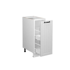Apothekerschrank Fame-Line Weiß Landhaus 30 cm ohne Arbeitsplatte livinity®