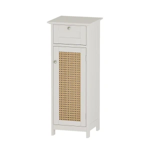 Midt skab Rosario Hvid 32 x 87 cm med dør og skuffe Vicco
