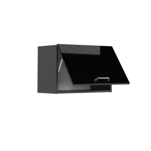 Hängeschrank R-Line Schwarz Hochglanz 60 cm Flach livinity®