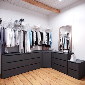 Kommode Ruben Anthrazit 78 x 76.6 cm livinity®