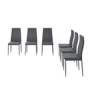 Spisebordsstol Grand Grå 42.5 x 48 cm Sæt med 6 Vicco