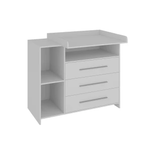 Wickelkommode Paula Weiß 110 x 93.5 cm mit Wickelaufsatz Vicco
