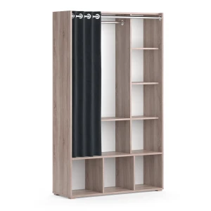 Armoire pour enfants Luigi Sonoma 105.8x178.1cm avec tringle à rideaux Vicco