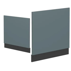 Frontblende R-Line Blau-Grau 60 cm ohne Arbeitsplatte livinity®