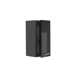 Hängeschrank R-Line Schwarz Hochglanz 30 cm livinity®