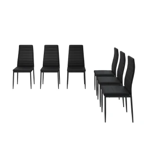 Spisebordsstol Grand Sort 42.5 x 48 cm Sæt med 6 Vicco