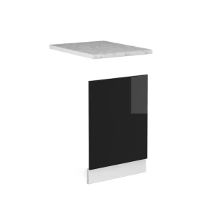 Panel przedni R-Line Czarny połysk/Biały 45 cm BR Marmur Vicco