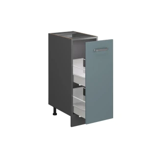Apothekerschrank R-Line Blau-Grau 30 cm ohne Arbeitsplatte livinity®