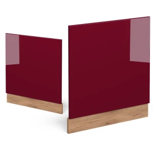 Frontblende R-Line Rot 60 cm ohne Arbeitsplatte livinity®