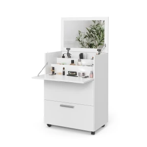 Makeupbord Hanna Hvid 65.8 cm med 2 skuffer Vicco