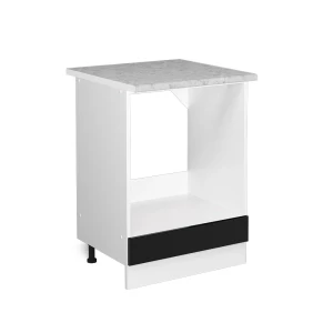 Szafka kuchenna R-Line Czarny wysoki połysk 60 cm , BP Marmur Vicco