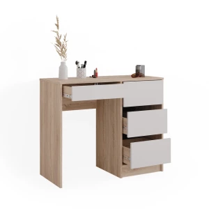 Påklædningsbord Sherry Sonoma 90 cm med 4 skuffer Vicco