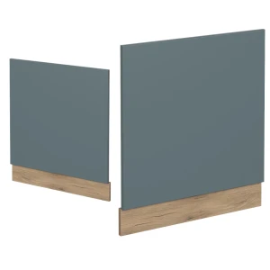 Frontblende R-Line Blau-Grau 60 cm ohne Arbeitsplatte livinity®