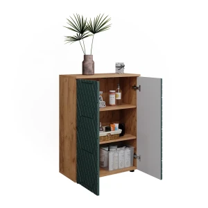 Midi-skab Irma Goldkraft eg/grøn 60 x 81 cm Vicco