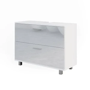 Szafka na wannę Ilias Biały wysoki połysk 80 x 60.8 cm Vicco