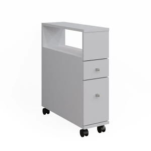Badeværelsesskab Fynn Hvid 17.6 x 61.6 cm med 2 skuffer Vicco