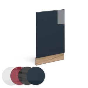 Frontblende Fame-Line Dunkelblau Hochglanz 45 cm ohne Arbeitsplatte livinity®
