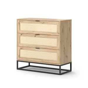 Kommode Natal Brun 92 x 92.5 cm med 3x skuffer Vicco