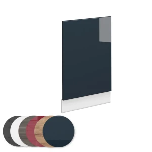 Frontblende Fame-Line Dunkelblau Hochglanz 45 cm ohne Arbeitsplatte livinity®