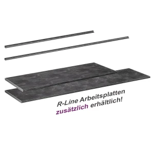 Küchenarbeitsplatte R-Line Anthrazit 160 cm livinity®