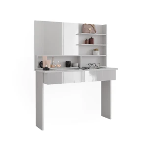 Makeupbord Azur Hvid 120 cm med spejlhylde Vicco