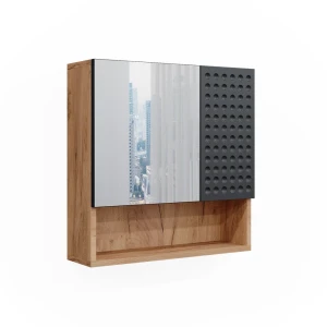 Armoire de toilette Irma Anthracite à pois 54x55cm Vicco