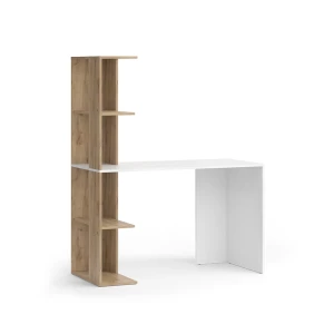 Skrivebord Tower Hvid/Sonoma 122.2 x 55.2 cm med 4 rum Vicco