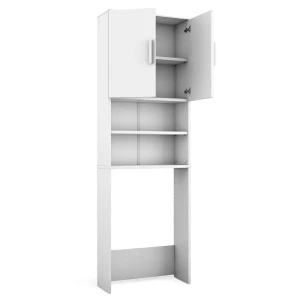 Toiletskab  Hvid 64 x 190 cm med 2 døre Vicco