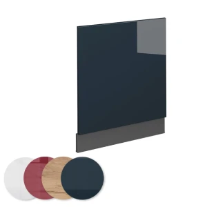 Frontblende Fame-Line Dunkelblau Hochglanz 60 cm livinity®