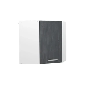 Hjørnehængeskab R-Line Sort beton 57 cm Vicco