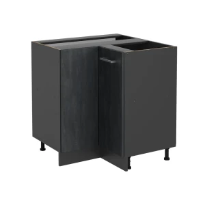 Hjørneskab R-Line Sort beton 75.6 cm uden bordplade Vicco