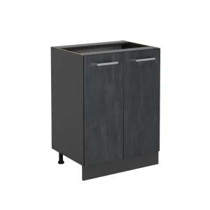 Køkkenskab R-Line Sort beton 60 cm uden bordplade Vicco