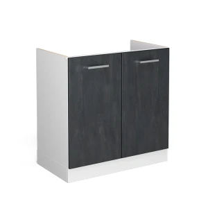 Vaskeskab R-Line Sort beton 80 cm uden bordplade Vicco