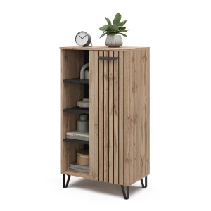 Kommode Amber Braun 35 x 110 cm mit 1 Tür Vicco