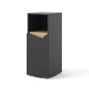 Midi-skab Marelle Antracit/Artisan 30 x 74.5 cm med dør og åbent rum Vicco