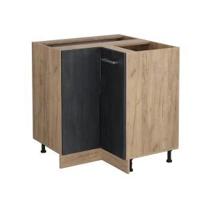Hjørneskab R-Line Sort beton 75.6 cm uden bordplade Vicco