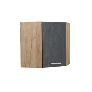 Hjørnehængeskab R-Line Sort beton 57 cm Vicco