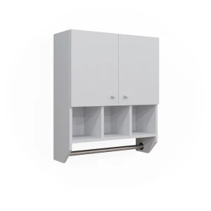 Badschrank Fynn Weiß 59.2 x 70.5 cm Hängeschrank mit 2 Türen Vicco