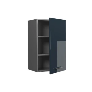 Hängeschrank Fame-Line Dunkelblau Hochglanz 45 cm livinity®