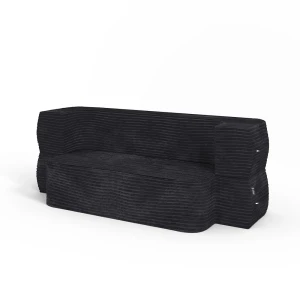 Sofa Lille Sort 190 cm med sovefunktion Vitalispa