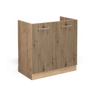 Spülenunterschrank R-Line Artisan-Eiche 80 cm ohne Arbeitsplatte Vicco