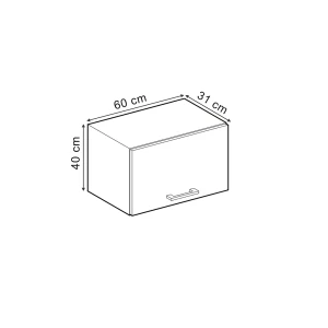 Hängeschrank R-Line Artisan-Eiche 60 cm Flach Vicco