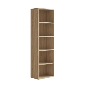 Seisova kansiohylly Bob Sonoma 40x132 cm 5 osastolla Vicco