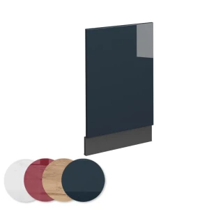 Frontblende Fame-Line Dunkelblau Hochglanz 45 cm ohne Arbeitsplatte livinity®