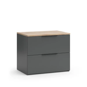 Skænk Wido Antracit 60 x 50 cm med 2 skuffer Vicco