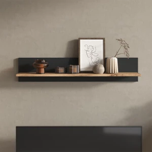 Wandregal Amber Eiche Wotan 100 x 20 cm wandhalterung livinity®